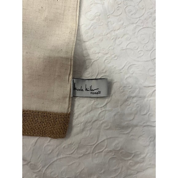 Farmhouse Table runner burlap bunny Easter Nicole Miller - Picture 8 of 9